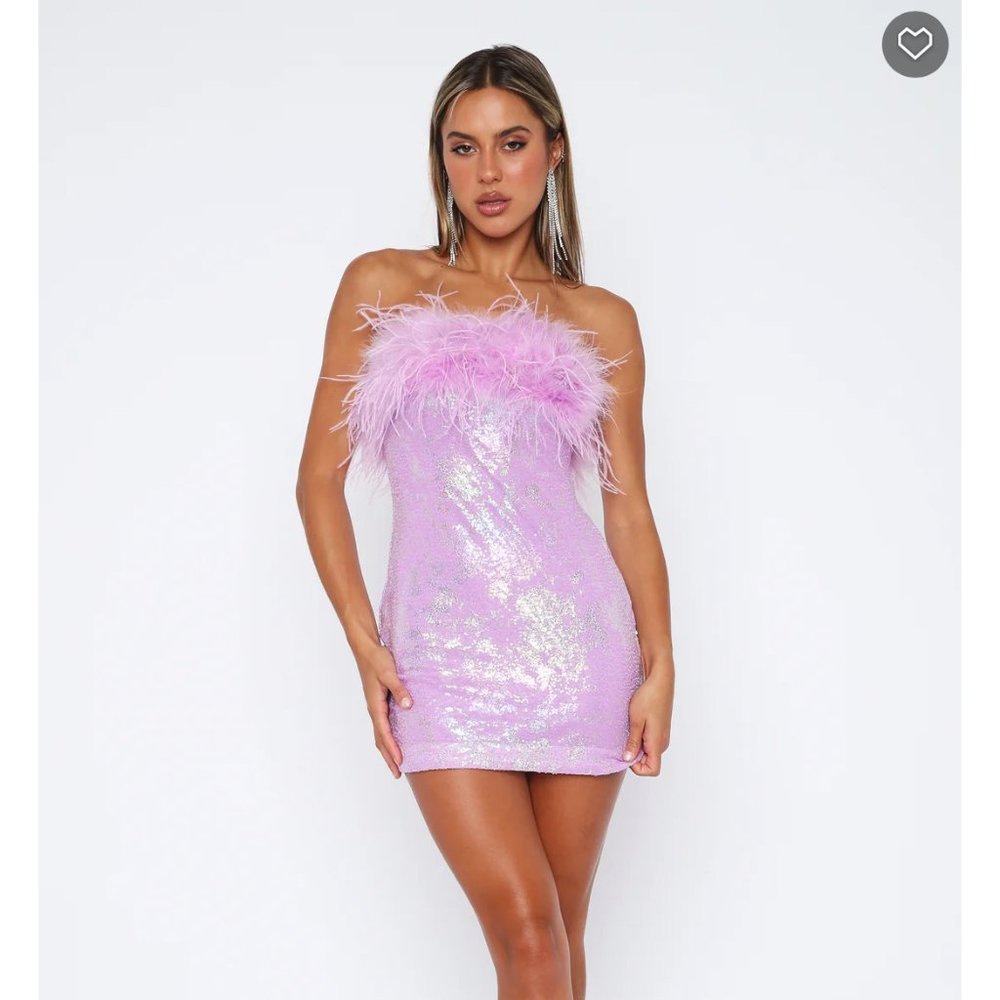 White Fox - Only One You Need Sequin Mini Dress Purple